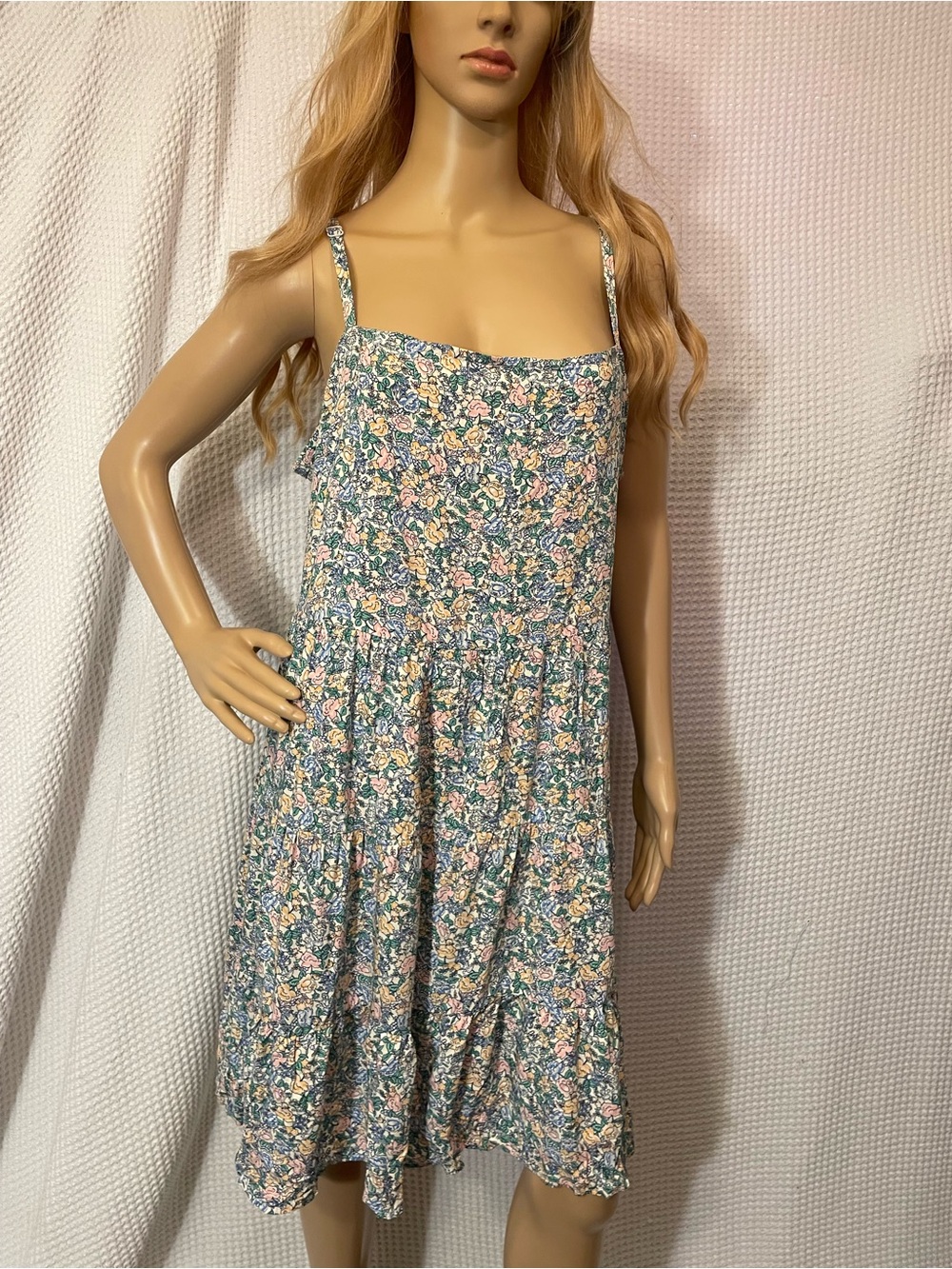 Old Navy Blue Floral Sundress With Adjustable Straps Size 2x